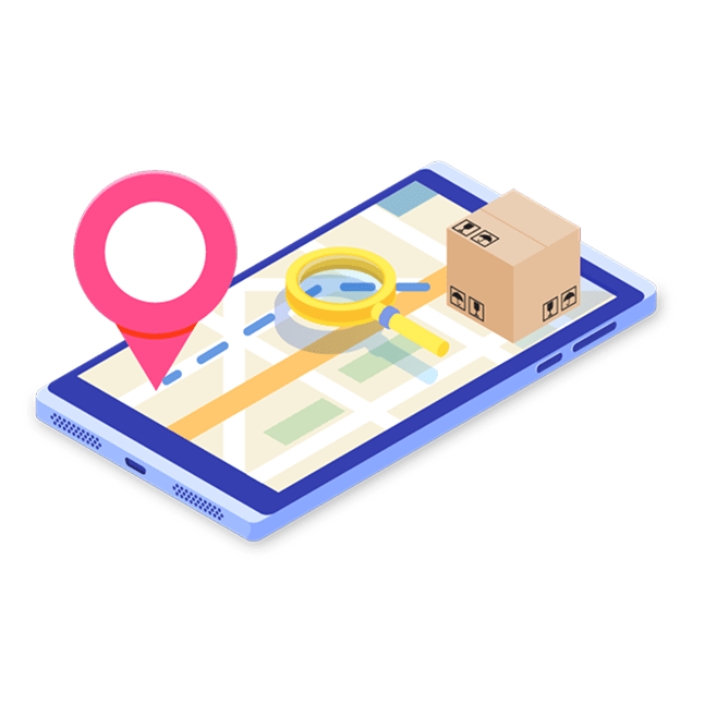 Indoor navigation platform banner mockup
