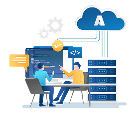 E-commerce development service overview illustration