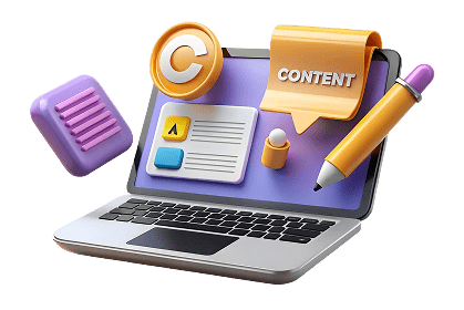Web application content management system animation