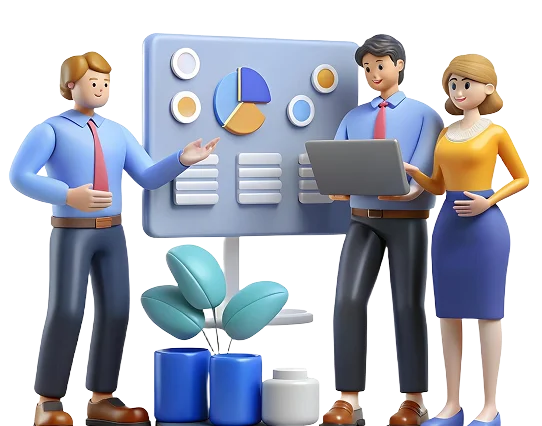 Enterprise software development banner mockup