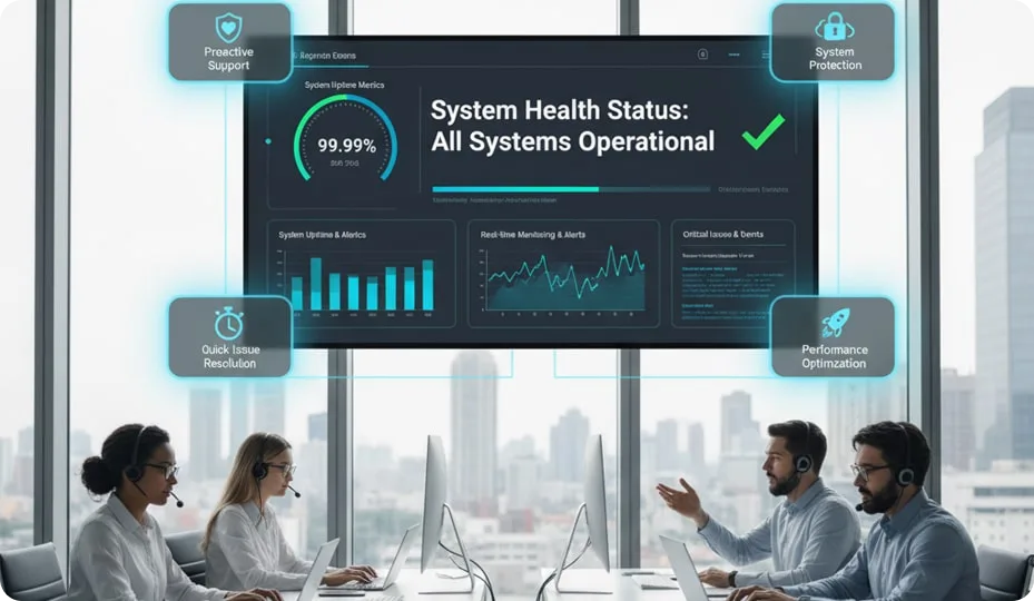 IT Support & Maintenance service overview illustration