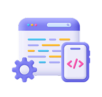 Flutter development service overview illustration