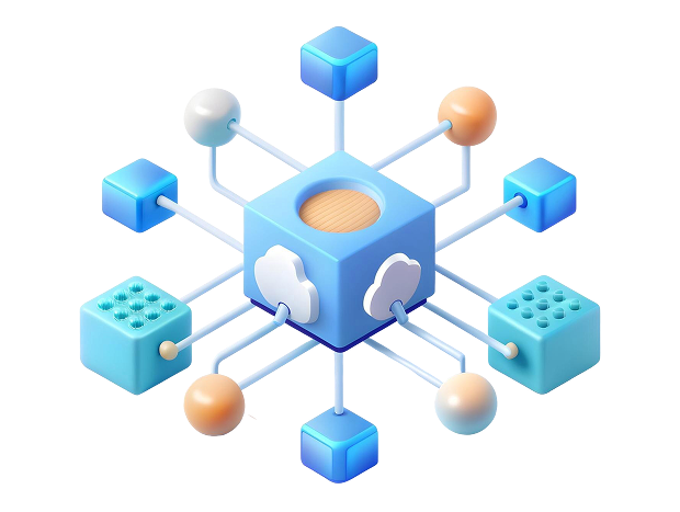 Microservices architecture consulting banner mockup