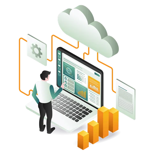 E-commerce AI-powered platform banner mockup